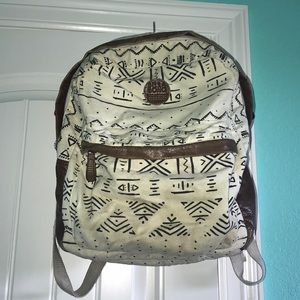 billabong tribal print backpack